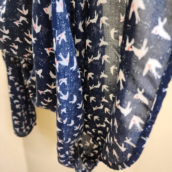 MAX JEANS Cold Shoulder Relaxed Fit Boho  Blouse size L - Picture 6 of 9